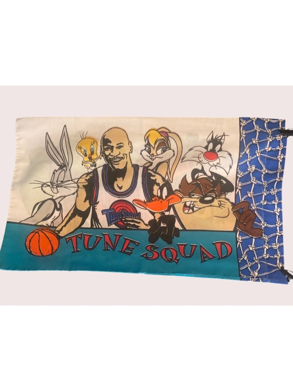 VTG Warner Bros Space Jam Standard Pillow Case Tune Squad Monsters Basketball
